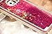 Galaxy S7 Edge Case, Pansonite 3D Creative Design Flowing Liquid Shiny Bling Sparkle Stars Glitter Star Transparent Quicksand Hard Case for Samsung Galaxy S7 Edge (Rose)