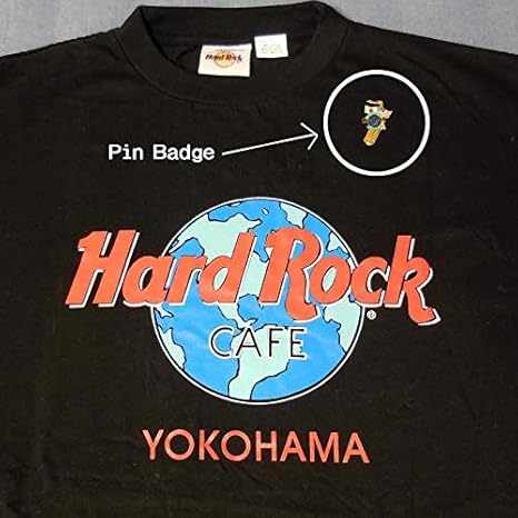 Amazon ハードロックカフェ Tシャツ 横浜１周年 ピンバッジ バッジ ホビー