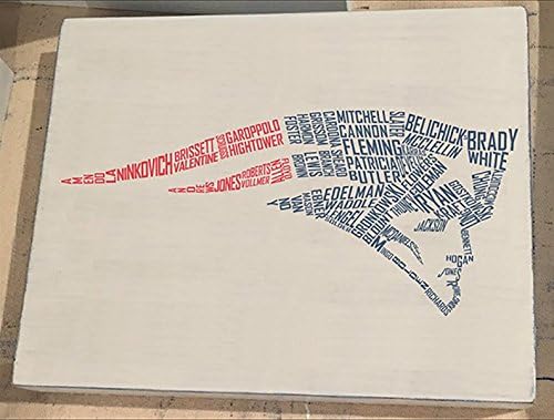 2017 SBLI Champions New England Patriots Flying Elvis Roster Wood Sign ~ 8x10, 11x14 or 16x20 - vintage, weathered, football, Boston, Brady,