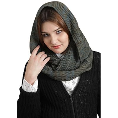 Women's Hand Knit Infinity Circular Scarf - 100% Baby Alpaca