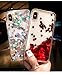 BlackLemon Liquid Case Compatible iPhone 7 Plus 8 Plus Quicksand Flowing Floating Bling Glitter Heart Soft Makeup Protective Case for Girls Women with Wrist Strap (Red, iPhone 7 Plus / 8 Plus)