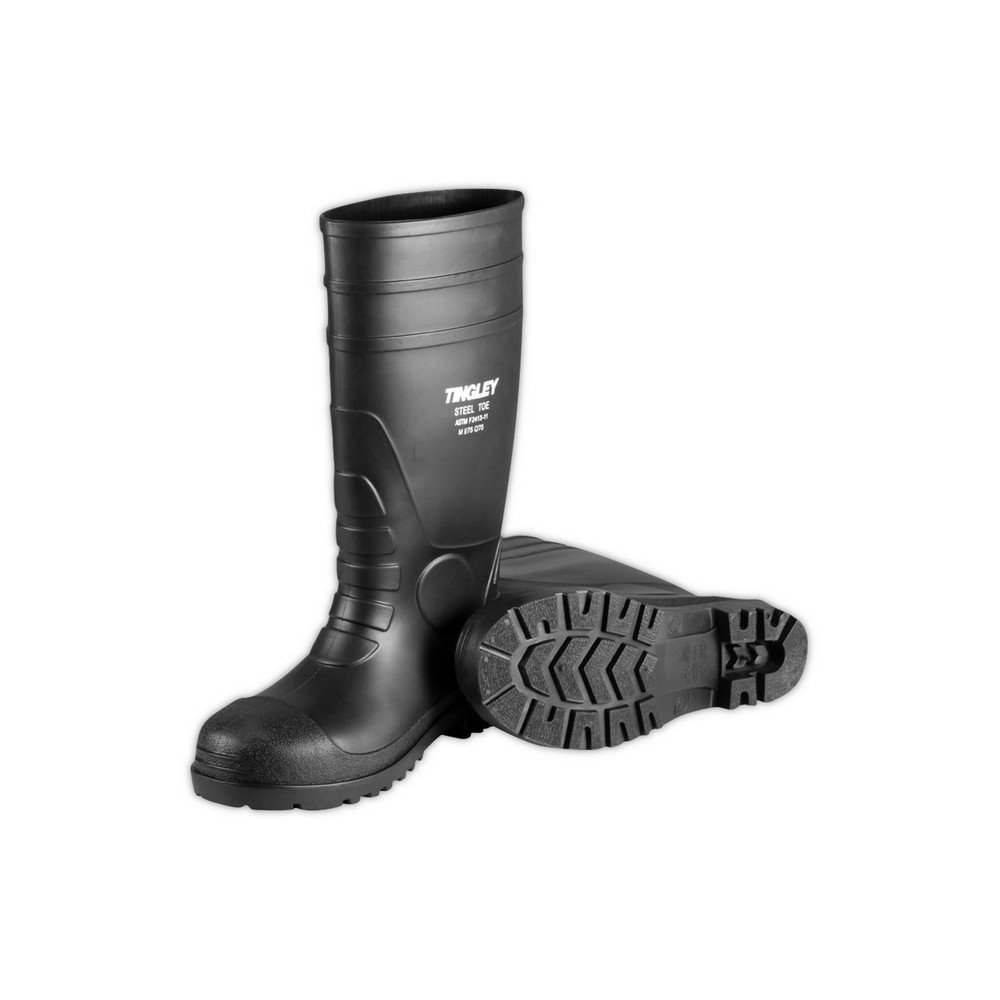 Tingley 31251-11 Steel Toe Economy Pvc Knee Boot, Size 11, Black: Home Improvement