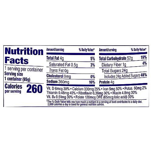 CREAM OF WHEAT INSTANT HOT CEREAL TO-GO CUPS, MAPLE BROWN SUGAR WALNUT, 2.29 OUNCE