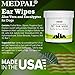 MedPal Professional Pet Ear Cleansing Wipes for Dogs and Cats - Dog Ear Wipes Used to Stop Itching, Prevent Mites, Yeast & Ear Infections. - Advanced Formula! (100 Count)
