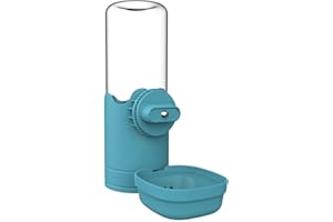 TOKAYIFE Pet Water Bottle for Cage Crate 26oz Automatic Feeding Water Dispenser for Dog Cat Rabbit (Blue, 26oz)