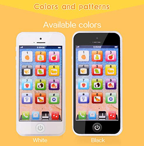 Durherm YPhone Toy Play Cell Phone USB Rechargeable