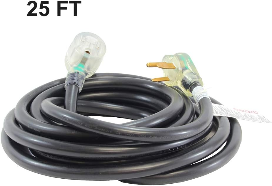 iMeshbean Welder Extension Power Cord 25/50 FT 220 Volt 50 Amp 8/3 NEMA