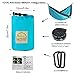 LATTCURE Double Camping Hammock, Lightweight Portable Hammock Parachute Nylon Fabric & 600LB High Capacity with 2 Adjustable Hanging Straps for Camping Backpacking Travel Beach Yard(Blue+Grey)