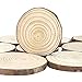 CEWOR Natural Wood Slices 20pcs 3.5-4.0 Inches Craft Christmas Ornaments Round Circles Unfinished Tree Bark Log Discs for DIY Arts Rustic Wedding Decoration