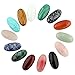 Cabochon Oval Teardrop Stone Gems Beads Mutilcolor 12pcs 30x15mm CAB Healing Crystal Chakra Random Wholesale for Necklace Jewelry Making