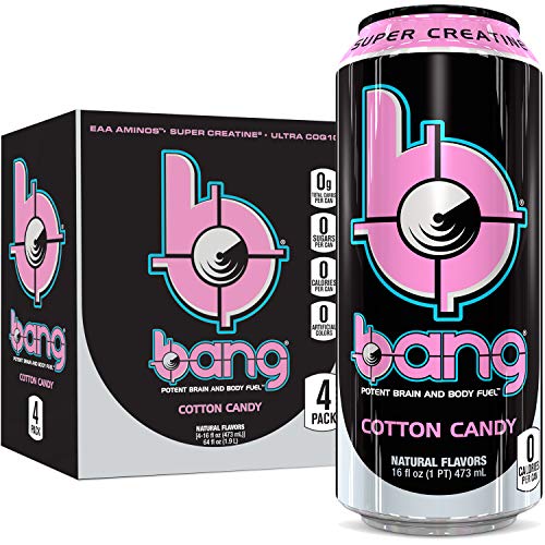 Bang Energy Bang cotton candy Energy Drink, 0 calories, Sugar Free with