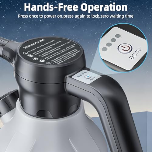 2.5L USB Rechargeable Car Foam Pressure Sprayer | Electric Sprayer | Fine Flow Sprayer | High Pressure Pump Battery Sprayer | for Garden and Home