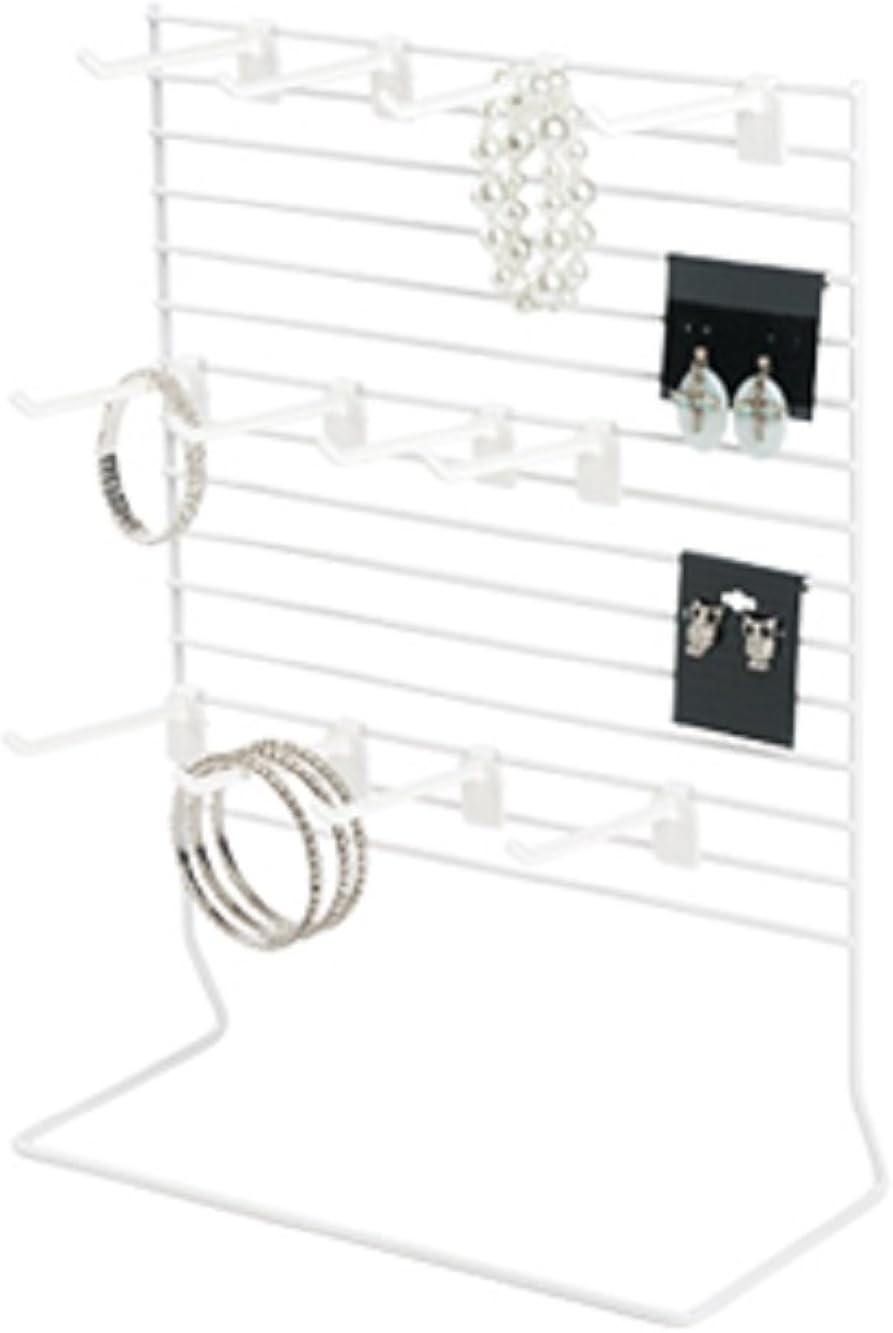 Amazon Com White Wire Countertop Rack 12 Pegs 12 X 15 Jewelry