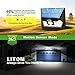 LITOM 100 LEDs Solar String Lights, 33ft Outdoor String Lights 8 Modes Waterproof Decorative Fairy Light for Patio Garden Gate Yard Party Wedding Christmas Thanksgiving Halloween 2 Pack(Blue)