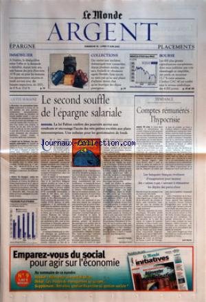 Amazonfr Monde Argent Le Du 16062002 Epargne - 