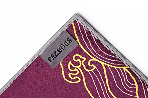 Fremous Yoga Towel Non Slip Yoga Mats with Corner Pocket Design(72"x25")- Skidless Microfiber Bikram Hot Yoga Towel - Perfect For Hot Yoga, Fitness, Pilates, Sport&Outdoors (totem) - Thumbnail 2
