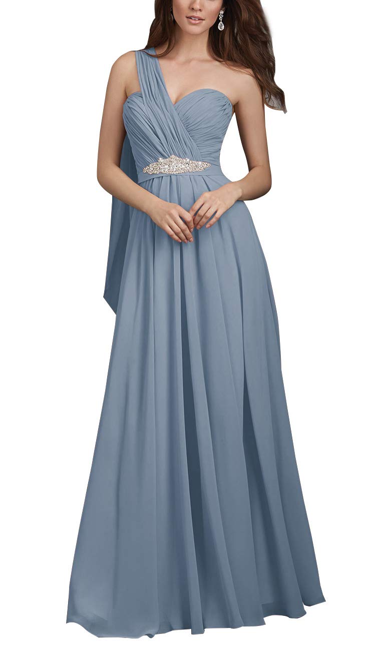 dusty blue beaded bridesmaid dresses
