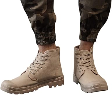 men canvas boots