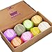 Ultra Lush ORGANIC BATH BOMBS : by Keeva - 8 - 4.0 oz Luxurious Bombs Infused With Over 21 Essential Oils & Natural Ingredients Carefully Hand-Crafted in the USA - Perfect Gift Idea!