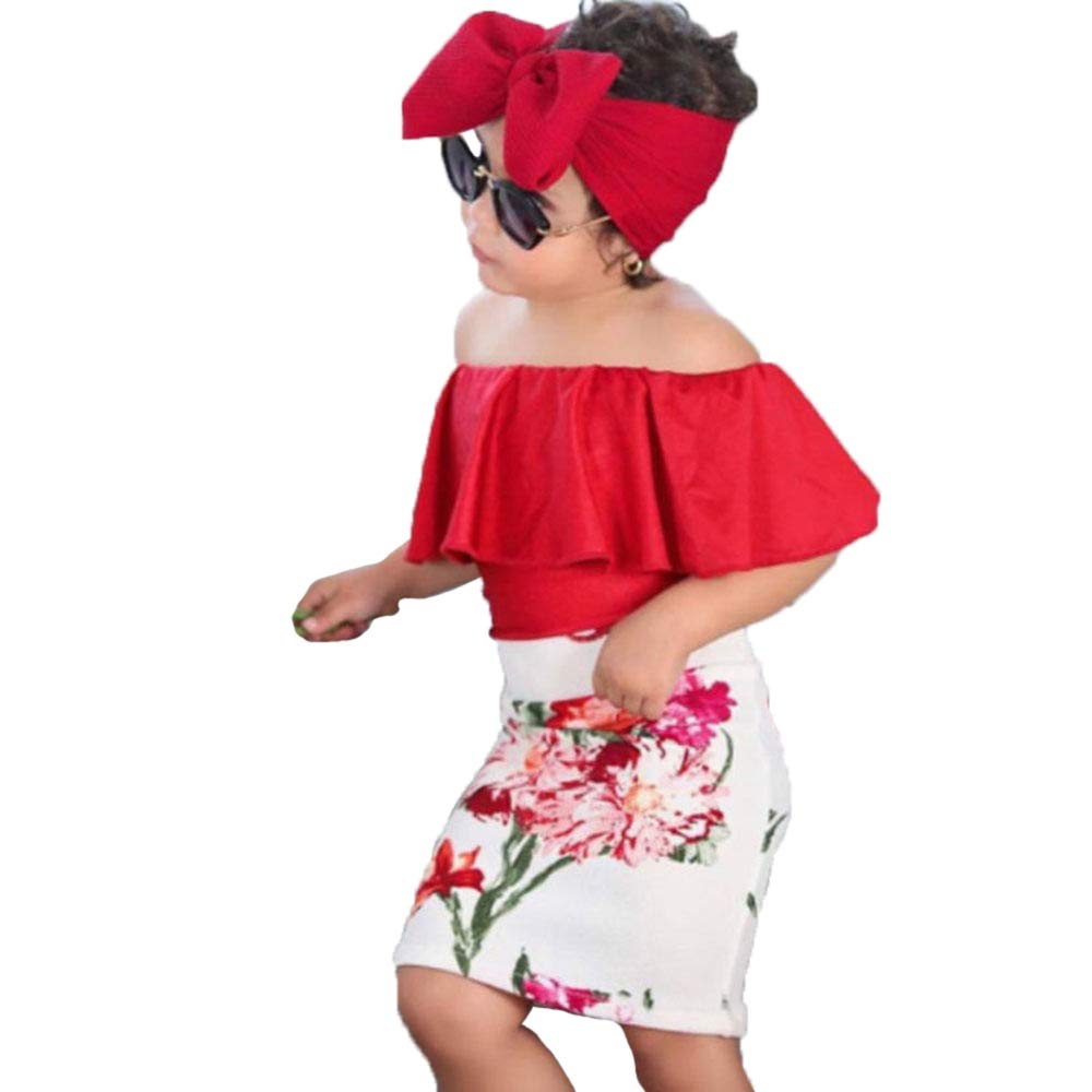 red skirt for baby girl