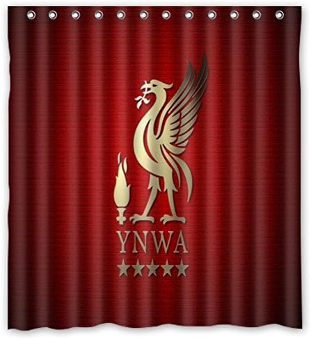 Lai en zhou Liverpool FC Shower Curtain 60 "" Waterproof Fabric Shower Curtain