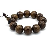 Zen Dear Unisex Burried Ebony Prayer Beads Buddha Buddhist Prayer Beads Meditation Mala Necklace Bracelet