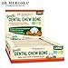 Dr. Mercola Gentle Dental Chew Bones - 12 Pack - Large Dogs 25 lbs and Up - Helps Clean Teeth and Freshen Breath - A Completely Digestible Tasty Oral Care Treat for Older Dogs