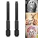 Pen Holder, Tattoo Pen Holder Skin Marking Surfer Stencil Outling Tools 5 Colors 2 Pcs(Black)