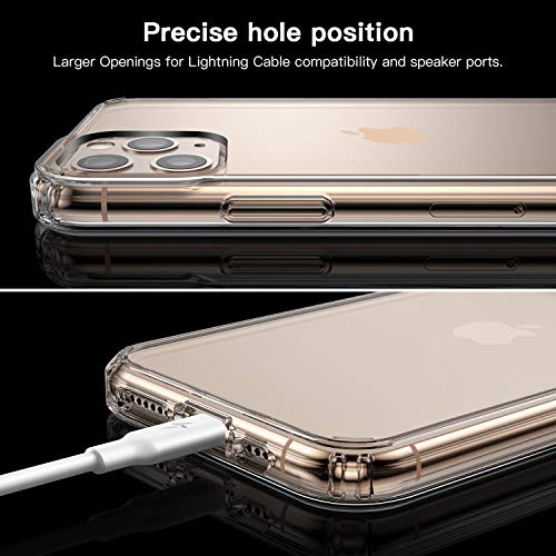 Amuoc iPhone 11 Pro Case, Ultra Slim Cases Hard Back + TPU Bumper Mobile Phone Case Compatible with Apple iPhone 11 Pro Cases Support Wireless Charging - 5.8 inch - Thumbnail 4