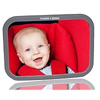 Back Seat Mirror by Freddie and Sebbie - Rear Facing Car Seat Interior Mirrors For Baby and Mum