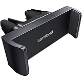 Car Cell Phone Mount, Lamicall Air Vent Clip Holder, Universal Stand Hands Free Cradle Compatible with Phone 12 Mini 11 Pro X