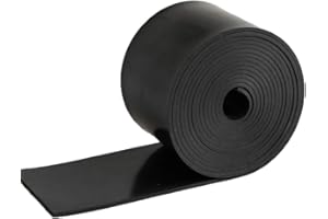 NABOWAN Solid Rubber Sheets,Strips,Rolls 1/8" (.125") Thick x 3" Wide x 120" Long, Thin Neoprene Rubber, Perfect for DIY Gasket Material, Sealing, Liner, Shield, Padding, Mat