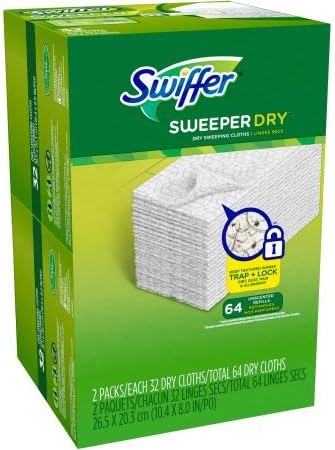 Swiffer Sweeper Dry Sweeping Cloth Refills, 64 Count
