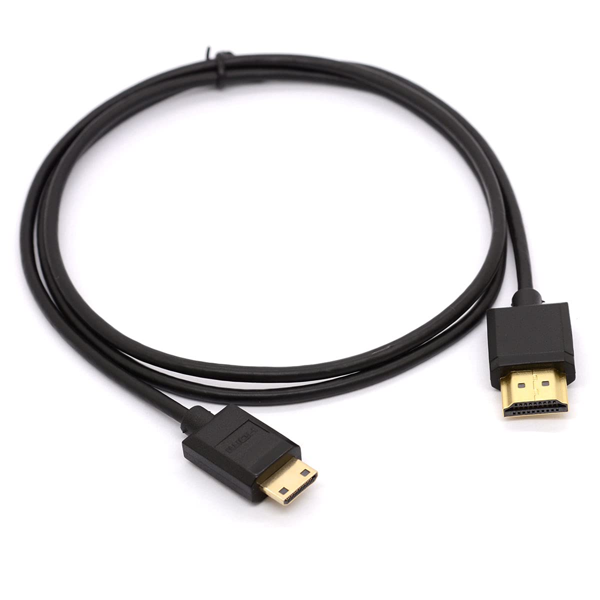 HTGuoji Mini HDMI to HDMI Cable Mini HDMI Male to Male HDMI 2.0 Ethernet Cord for Nikon/Canon DSLR Camera, Laptop,Graphics Video Card,Raspberry Pi Zero (1 Meter)