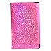 GOPEO of Course Holographic Glitter Server Book for Waitress and Waiter Zipper Pocket 8x5 Organizer Wallet | 10 Money Pockets | Original 2 Tone Interior | Cute Fits Aprons (Power Pink)