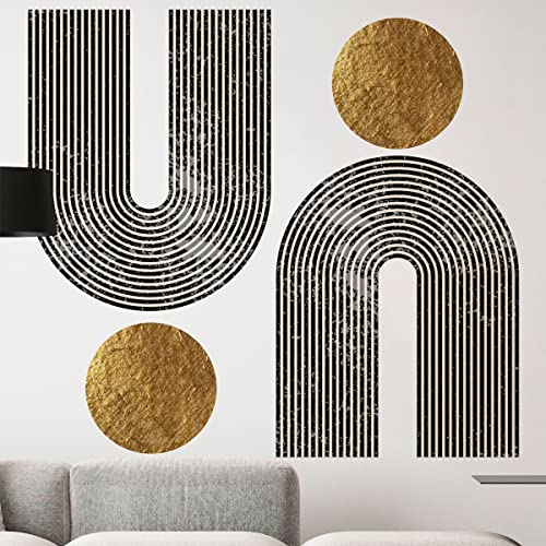 Ambiance Sticker Non-Woven Wallpaper Giant Frescoes Pre-Pasted Arch Astratti Aztech Decorative Label Height 80 x Length 60 cm