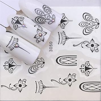 30 Styles Fashion Nails Art Manicure Decals Sex Design Water