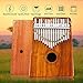 Kalimba 17 Keys Thumb Piano with Asmuse Songbook Tuning Hammer Carrying Bag Thumb Picks Cleaning Cloth (KOA)