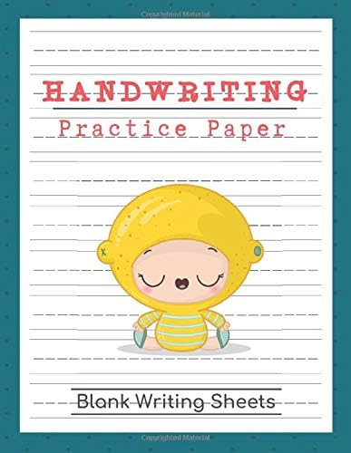 Handwriting Practice Paper: Blank Lined Notebook Primary Ruled With Dotted Midline, Cute Cat Composition Book For Kids From Kindergarten To 3rd Grade Paperback – 21 Jun 2019