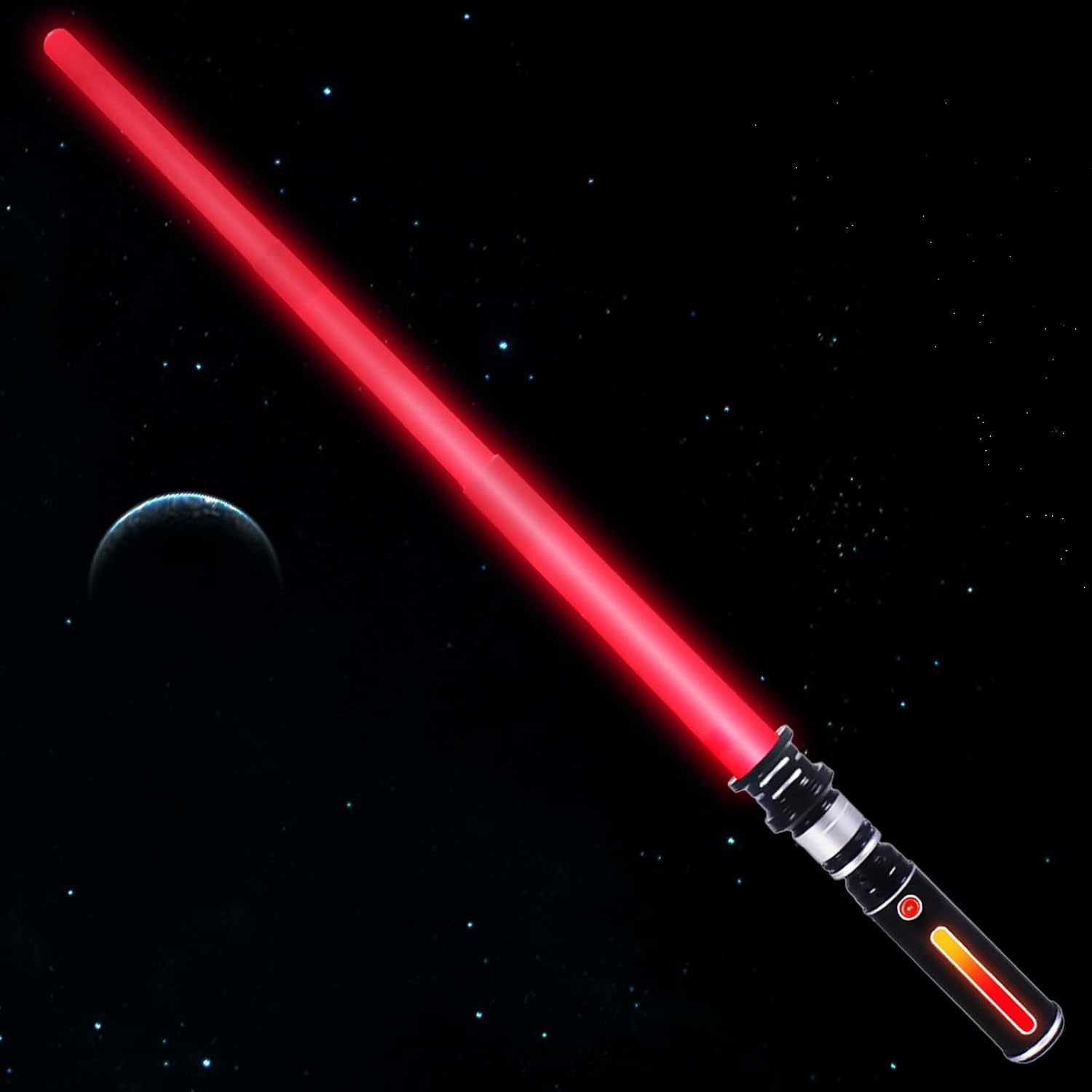 Light Saber for Kids, Expandable Light Swords with Glowing Handle and FX Sound Effect, LED Red Light Sabers Toy for Halloween Dress Up, Xmas Gifts, and Galaxy Battles