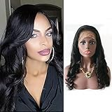 Fanshow Hair Pre Plucked 360 Lace Frontal Wig Loose Wave Brazilian Virgin Hair Glueless 360 Lace Wig with Baby Hair 180 Density (16