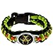 Zombie Paracord Bracelet - Biohazard (Survival Kit Series) Emergency Gear for Hiking, Camping, Climbing and other Outdoor Sports or Just Fun