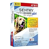 Sentry FIPROGUARD PLUS for Dogs & Puppies 45-88 lbs. Topical Flea & Tick Treatment, 6 Month Supply