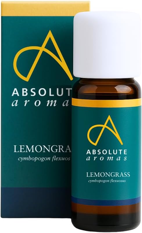 Absolute Aromas Lemongrass Essential Oil 10 ml 100% Pure Natural Steam Distilled