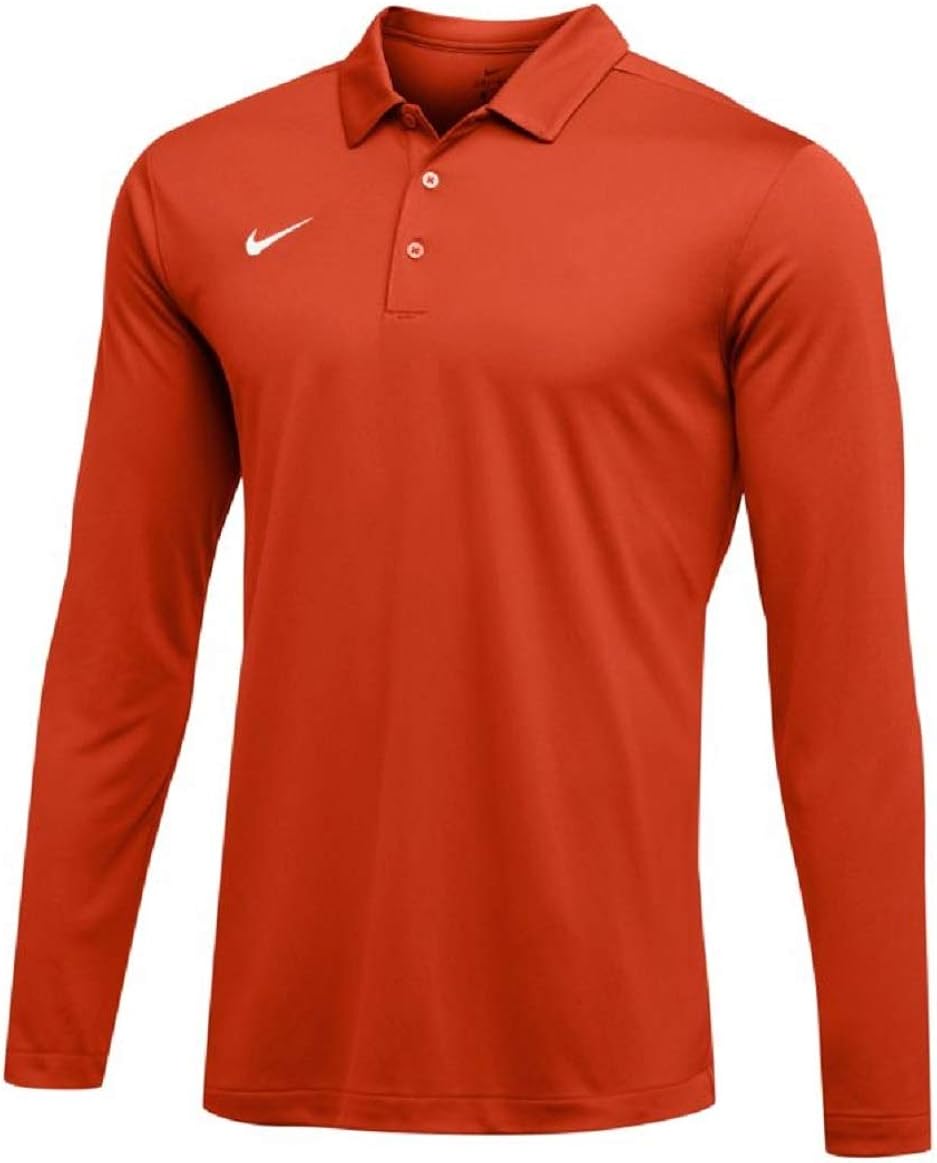 Nike Mens Dri-FIT Long Sleeve Polo Shirt: Clothing
