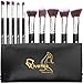 Qivange Makeup Brushes Synthetic Powder Foundation Eyeshadow Lip Kabuki Brush Set with Pouch