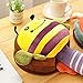USB Heated Mouse Pad Plush Thickening Lovely Bee Mouse Hand Warmer with Wrist Guard Warm Winter
