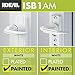 Ideal Security in-Swinging Storm Door Handle Set, for Storm Doors 7/8” to 1-3/8” Thick, Storm Door Handle with No Key Lock, White