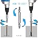 EONLION Goldpar 5 Piece Damaged Screw Extractor Set, Damaged Screw and Bolt Exctractor Set, Easily Remove Stripped Or Damaged Screws. Made from H.S.S. 4341#, the Hardness is 62-63hrc, Set of 5 Screw Removers