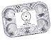 DOBI Muffin Pans (20 Pack) - Disposable Aluminum Foil 6-Cup Cupcake Pans, Standard Size. Classic Muffin Tin Size for Baking Cupcakes, Muffins and Mini Quiches